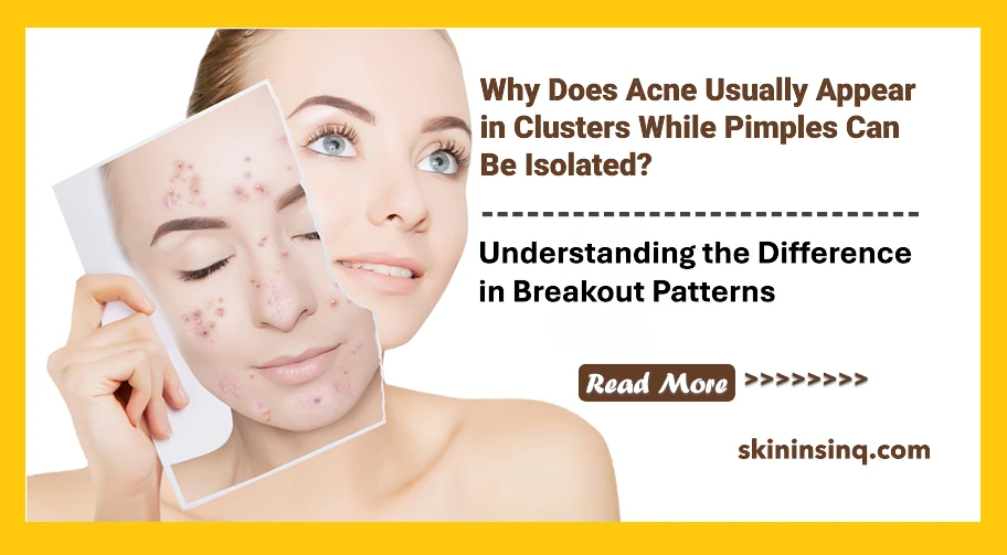 Why Does Acne Usually Appear in Clusters While Pimples Can Be Isolated? Understanding the Difference in Breakout Patterns